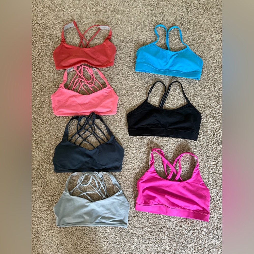 Lululemon Sports Bras Size 6 - Bundle of 7 PCS